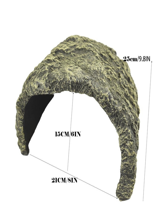 OMEM Resin Reptile Hideout: Extra Large Simulation Rock Cave for Ball Pythons, Lizards, Large Reptile Evasion -Aquarium Turtle Fish Tank Landscaping - Image 3